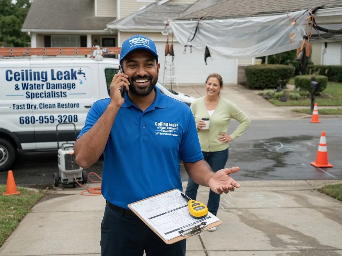 Ceiling Leak Cleanup Lisle, NY FAQs
